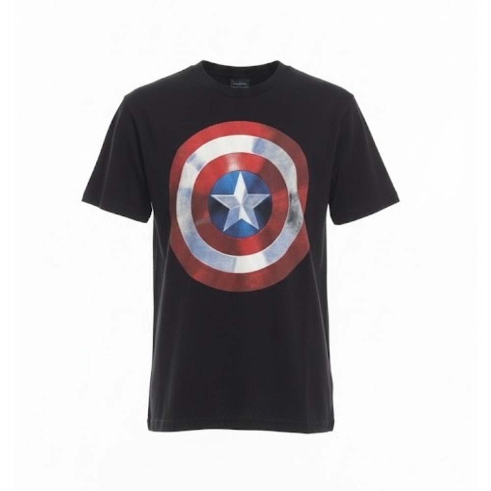 Marvel‎ Captain America Shield Graphic Print T-Shirt Comic Book Hero
